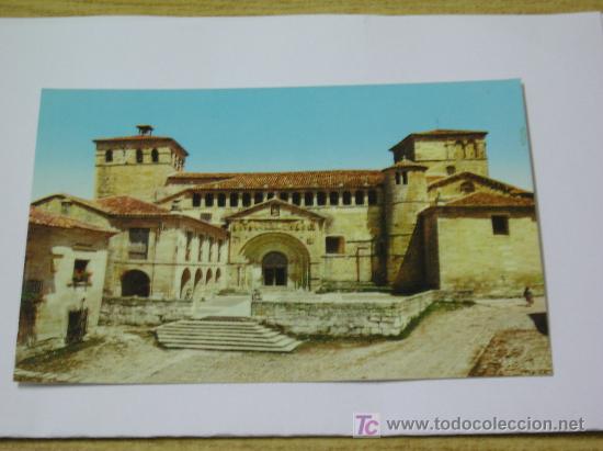Postais: **PRECIOSA POSTAL,--SANTILLANA DEL MAR--(COLEGIATA)**