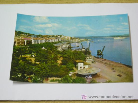 Postais: **PRECIOSA POSTAL,---SANTANDER---(BAHIA Y JARDINES DE PEREDA)**