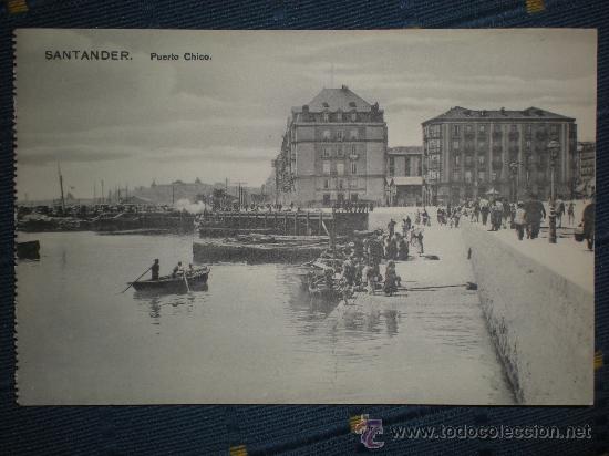 Postales: TARJETA POSTAL DE SANTANDER - PUERTO CHICO - Foto 1