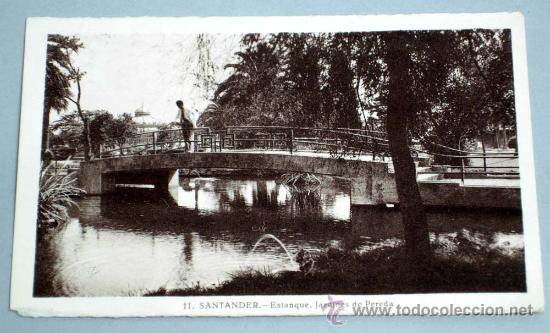 Postales: Postal Santander Estanque Jardines de Pereda - Foto 1