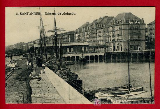 Postales: SANTANDER, DARSENA DE MOLNEDO, P37301 - Foto 1