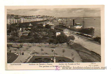 Postales: SANTANDER. JARDINES DE PEREDA Y PUERTO. (ED. MANIPEL) - Foto 1