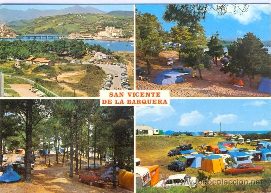 Postkarten: TARJETA POSTAL DE SAN VICENTE DE LA BARQUERA CAMPING  CANTABRIA