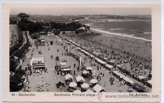 Postales: SANTANDER.-SARDINERO.PRIMERA PLAYA - Foto 1