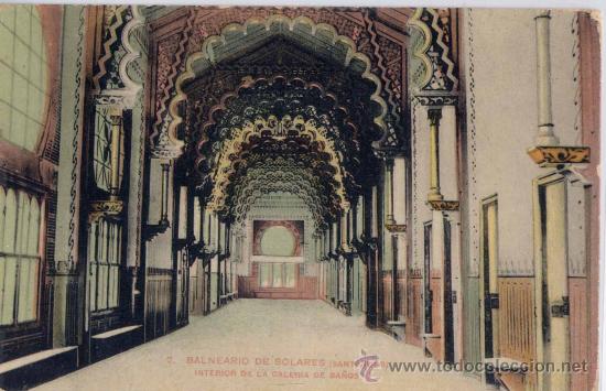 Postkarten: SOLARES(CANTABRIA).- BALNERIO.-INTERIOR DE LA GALERIA DE BA&Ntilde;OS
