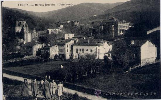 Postkarten: LIMPIAS(CANTABRIA).-BARRIO RUCOBA Y PARROQUIA
