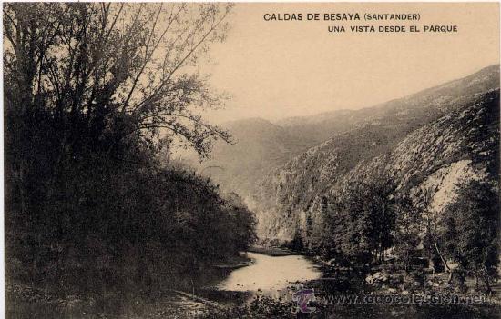Postkarten: CALDAS DE BESAYA(CANTABRIA).- UNA VISTA DESDE EL PARQUE