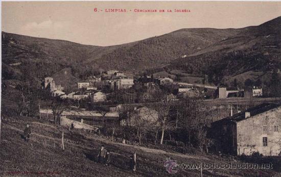 Postkarten: LIMPIAS(CANTABRIA).-CERCAN&Iacute;AS DE LA IGLESIA