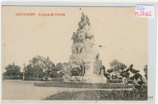 Postales: (PS-17066)POSTAL DE SANTANDER-ESTATUA DE PEREDA - Foto 1