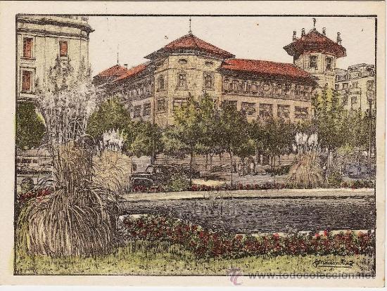 Postkarten: santander.- correos.- ed. siresa.- coloreada.- a&ntilde;os cuarenta.-