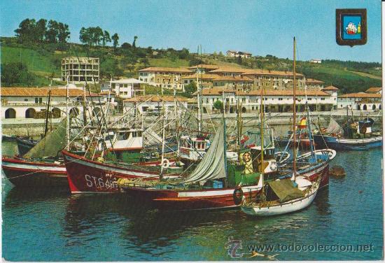 Postkarten: San Vicente de la Barquera muelle y barrio de pescadores,Dominguez-Madrid