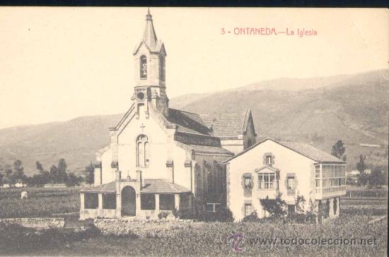 Postales: ONTANEDA (CANTABRIA).- LA IGLESIA - Foto 1