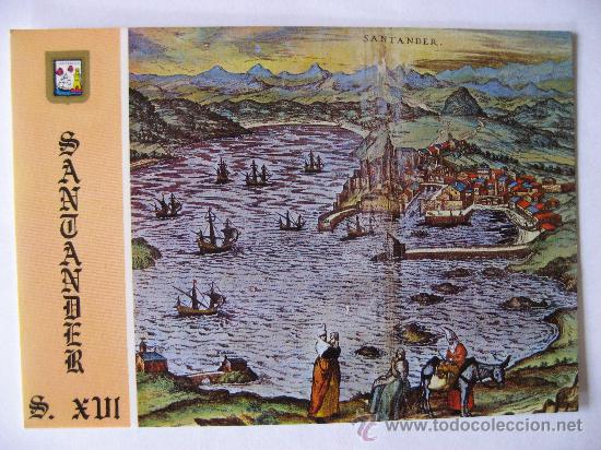 Postales: POSTAL SIN CIRCULAR DE SANTANDER,GRABADO. - Foto 1