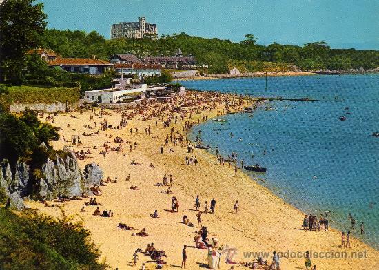 Postales: POSTAL SIN CIRCULAR DE SANTANDER,PLAYA DE LA MAGDALENA. - Foto 1