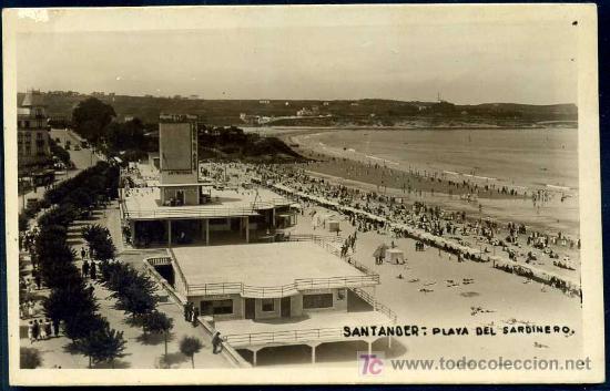 Postales: SANTANDER : Playa del Sardinero - Foto 1