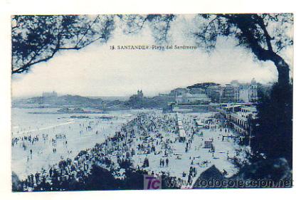 Postales: SANTANDER. PLAYA DEL SARDINERO. - Foto 1