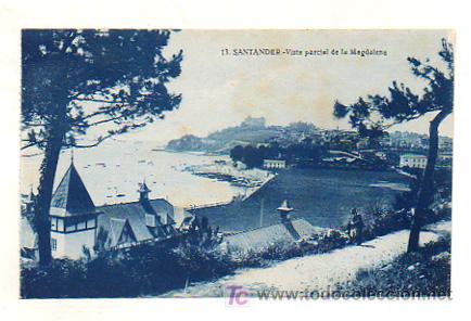 Postales: SANTANDER. VISTA PARCIAL DE LA MAGDALENA. - Foto 1