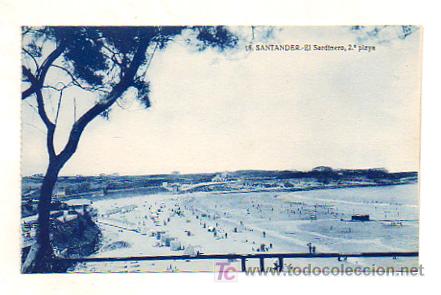 Postales: SANTANDER. EL SARDINERO, 2&ordf; PLAYA. - Foto 1
