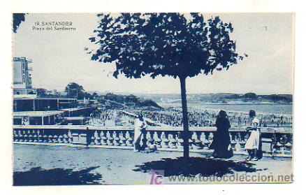 Postales: SANTANDER. PLAYA DEL SARDINERO. - Foto 1