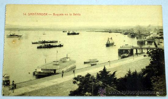 Postales: Postal Santander Buques en la bah&iacute;a - Foto 1
