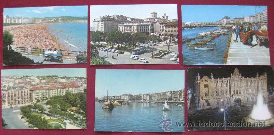 Postales: SANTANDER - 6 POSTALES A&Ntilde;OS 60-70... - Foto 1