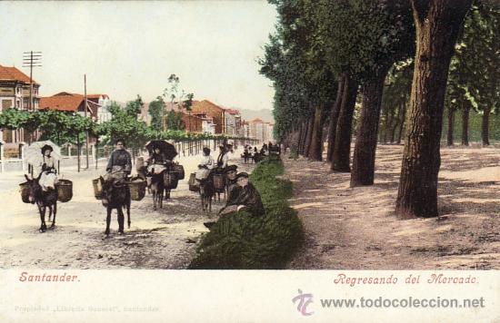 Postales: SANTANDER - REGRESANDO DEL MERCADO -. - Foto 1