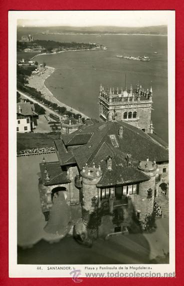 Postales: santander, playa y peninsula de la magdalena,      P43030 - Foto 1
