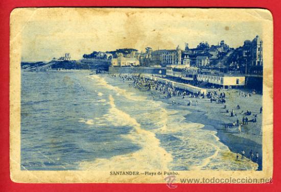 Postales: santander, playa de pombo,      P43055 - Foto 1