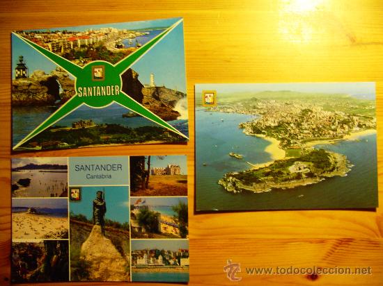 Postales: Lote de 5 postales de SANTANDER (Cantabria) - Foto 3
