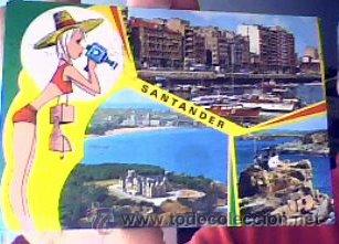 Postales: BELLEZAS DE LA CIUDAD(SANTANDER).N&ordm;75;GARC&Iacute;A GARRABELLA.A&Ntilde;OS 70.CIRCULADA.