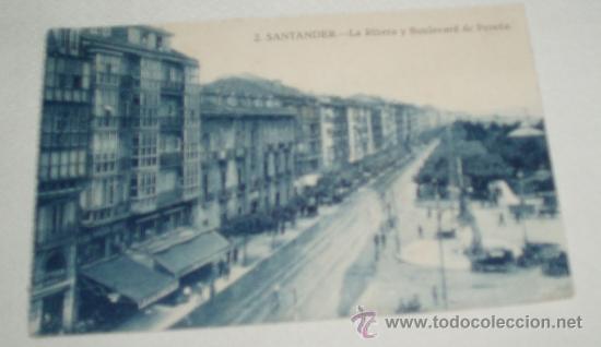 Postales: santander  la ribera y boulevard de pereda n&ordm;2 sin circular - Foto 1
