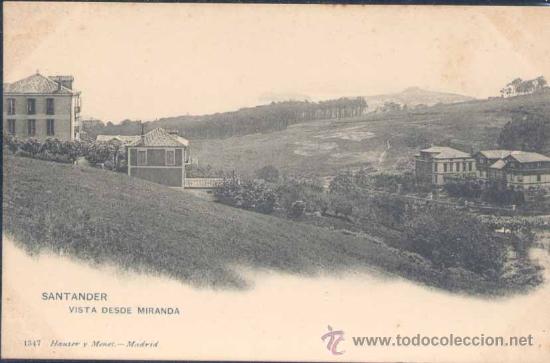 Postales: SANTANDER.- VISTA DE MIRANDA - Foto 1