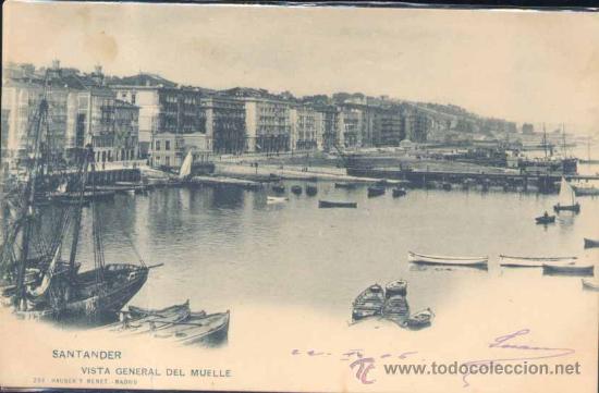 Postales: SANTANDER.-VISTA GENERAL DEL MUELLE - Foto 1