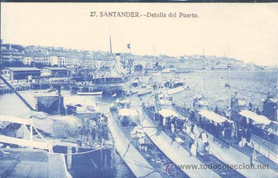 Postales: SANTANDER.- DETALLE DEL PUERTO - Foto 1