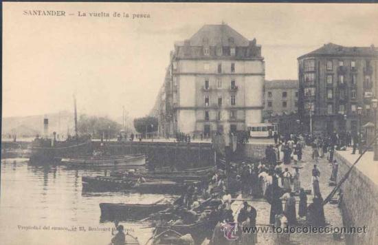 Postales: SANTANDER.- LA VUELTA DEL PESCADO - Foto 1