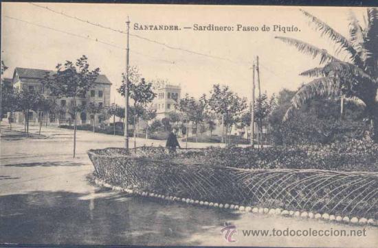 Postkarten: SANTANDER.-SARDINERO: PASEO DE PIQU&Iacute;O