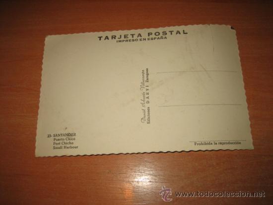 Postales: 23-SANTANDER  PUERTO CHICO  EDICIONES DARVI - Foto 2