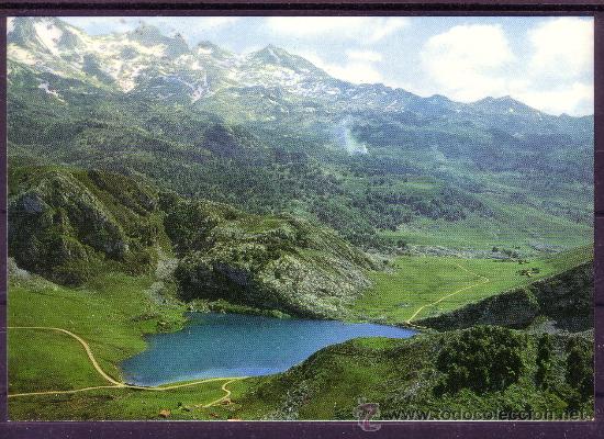 Cartes Postales: PICOS DE EUROPA - LAGO DE ENOL - VISTA AEREA