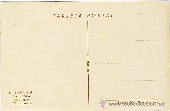 Postales: SANTANDER.- PUERTO CHICO. - Foto 2