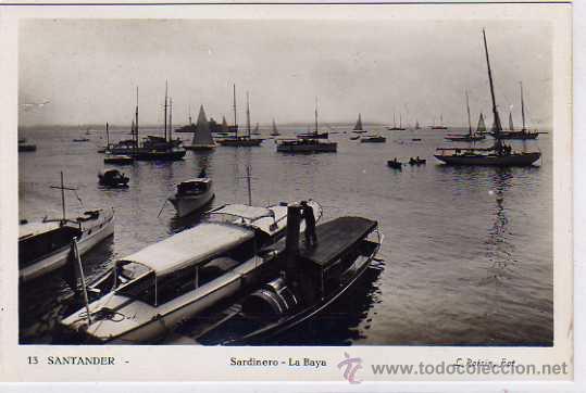 Cartes Postales: cantabria. Santander.n&ordm; 13. Sardinero. La Baya. L. Roisin. Sin circular.
