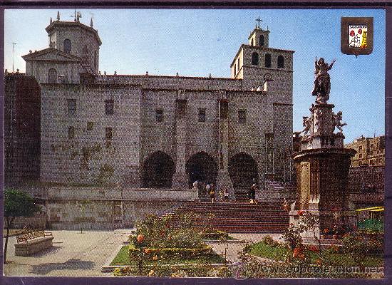 Postales: SANTANDER - PLAZA DE LA ASUNCION Y CATEDRAL - Foto 1