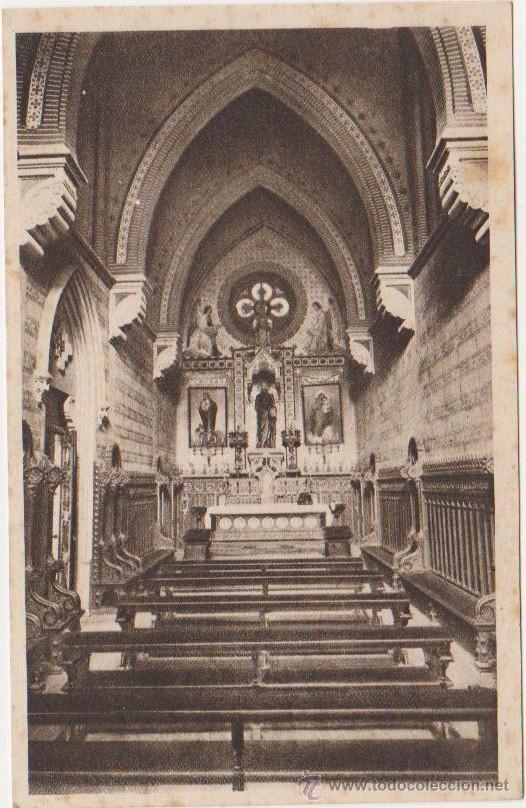 Cartes Postales: Comillas-Seminario y Universidad Pontificia capilla domestica,Huecograbado Hauser y Menet