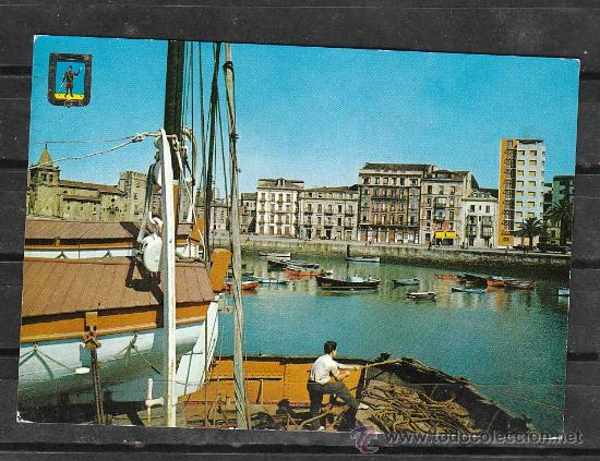 Postais: N&ordm; 10 GIJON. MUELLE. PUERTO LOCAL