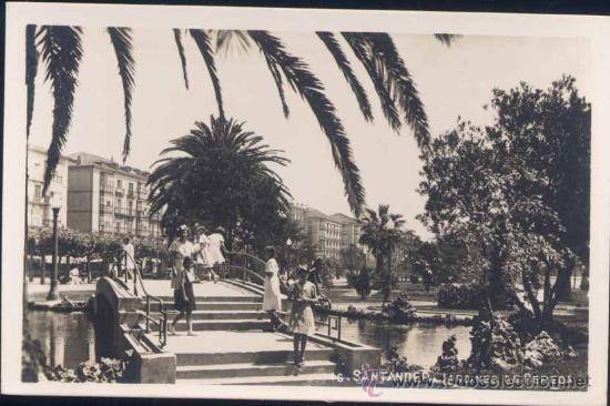 Postales: SANTANDER.- JARDINES DE PEREDA - Foto 1