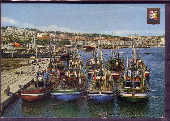 Postales: CANTABRIA - SANTANDER - VISTA DE LOS MUELLES - Foto 1
