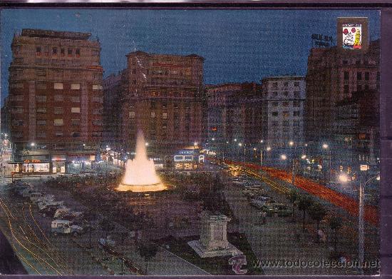 Postales: CANTABRIA - SANTANDER - PLAZA DEL GENERALISIMO NOCTURNA - Foto 1