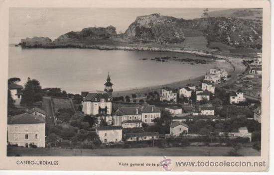 Postales: CASTRO-URDIALES--Vista general de la playa - Foto 1
