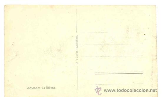 Postales: SANTANDER  - La Ribera .. A Fuentes - Santander .. Sin circular - Foto 2
