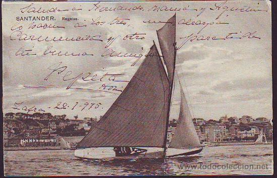 Postales: SANTANDER. Regatas - Foto 1