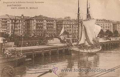 Postales: POSTAL DE SANTANDER - Vista desde el muelle - Foto 1